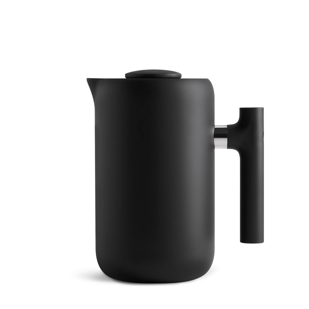 FELLOW Clara French Press, Matte Black and Walnut